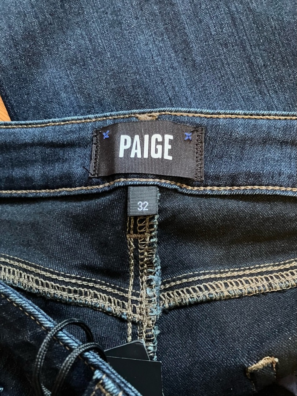 NWT PAIGE High Rise Manhattan Slim Boot Jeans 32 Petite - Picture 6 of 9